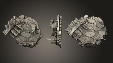 Bases Four Armed Demon Base 3d model