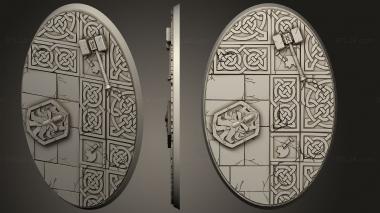 Bases Hillhammer Dwarves Oval 70x105 3d model