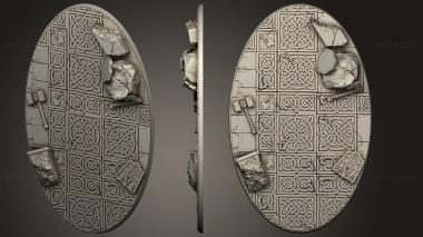 Bases Hillhammer Dwarves Oval 105x170 3d model