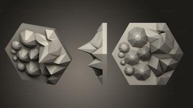 Bases hills into mountain fixed 3d model
