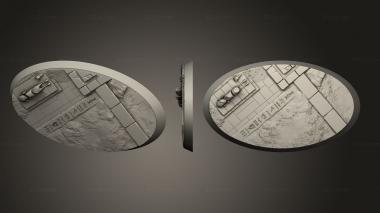 Bases Mummies Round 60mm 35mm 3 3d model