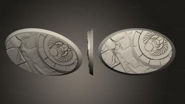 Bases Mummies Round 75mm 46mm 1 3d model