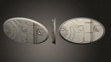 Bases Mummies Round 90mm 52mm 1 3d model