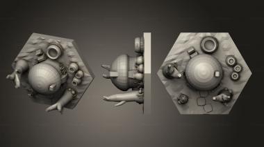 Bases mushroom hut 3d model