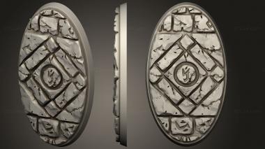 Bases Oval B 60mm 3d model