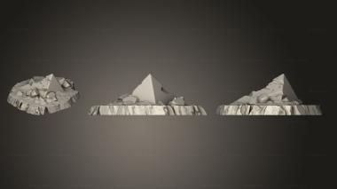 Bases Rock Egyptian Ruins Part 1 003 3d model