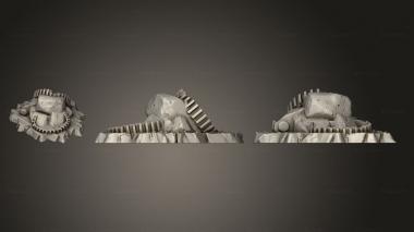 Bases Rock Steampunk Stones Part 1 002 3d model