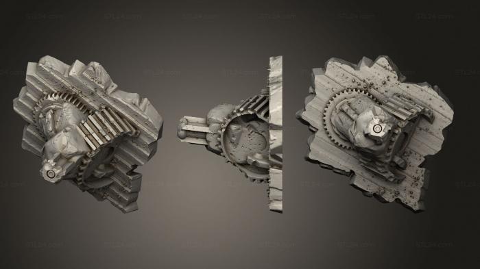 Bases (Rock Steampunk Stones Part 3, BASES_4332) 3D models for cnc