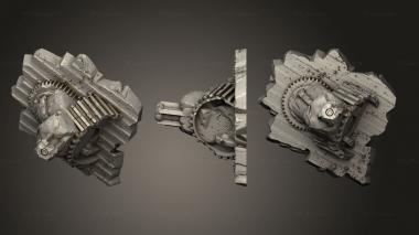 Bases Rock Steampunk Stones Part 3 3d model