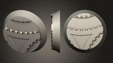 Bases round 20mm base indr 55 3d model