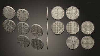 Bases round 40mm x 7 indr v03 3d model