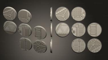 Bases round 40mm x 7 indr v04 3d model