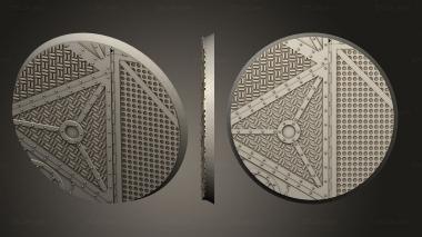 Bases round 64mm base indr 09 3d model