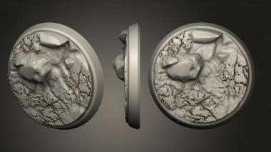 Bases Round Bases Badland R Ound 32mm 3d model