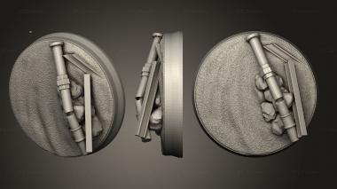 Bases Space Pirates Bases 40mm Base 7 fixed 3d model