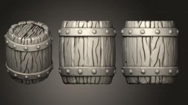 Bases Spear Chukka without base Barrel 01 3d model