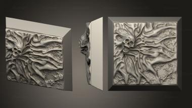 Bases Spirit 25mm square base magnet 3d model