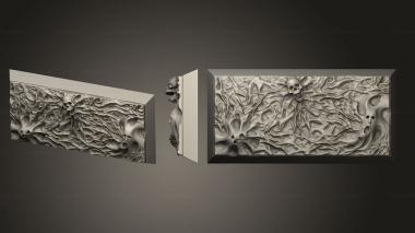 Bases Spirit 25x50mm square base magnet 3d model