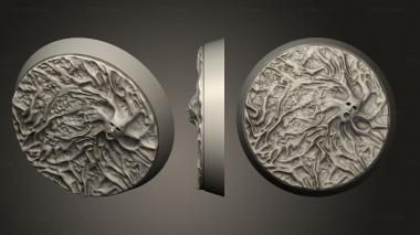 Bases Spirit 32mm round base magnet V1 3d model