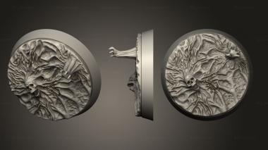 Bases Spirit 32mm round base magnet V2 3d model