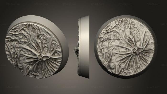 Bases (Spirit 32mm round base magnet V4, BASES_5369) 3D models for cnc