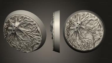 Bases Spirit 32mm round base magnet V5 3d model