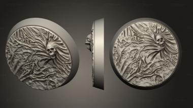 Bases Spirit 32mm round base magnet V6 3d model