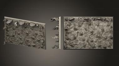 Bases Spirit 150x100mm square base magnet 3d model