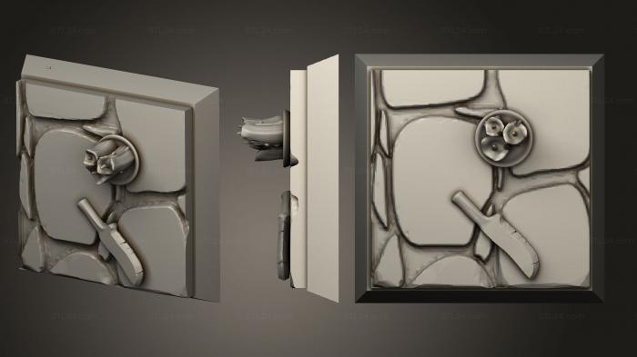 Bases (Sq 25x25 ver1, BASES_5393) 3D models for cnc