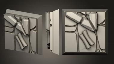 Bases Sq 25x25 ver2 3d model