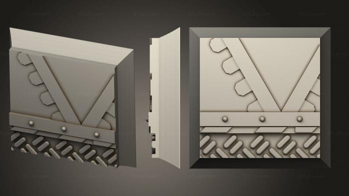 Bases (square 20mm base indr 02, BASES_5407) 3D models for cnc
