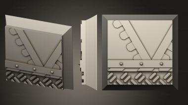 Bases square 20mm base indr 02 3d model