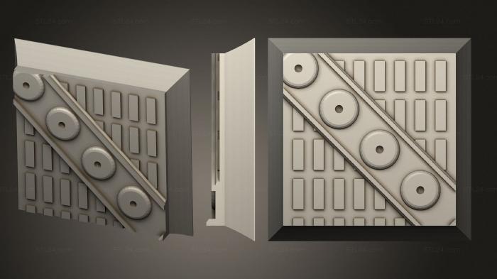 Bases (square 20mm base indr 03, BASES_5408) 3D models for cnc
