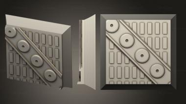 Bases square 20mm base indr 03 3d model