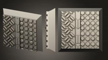 Bases square 20mm base indr 04 3d model