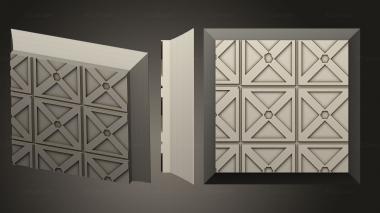 Bases square 20mm base indr 10 3d model