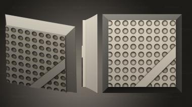 Bases square 20mm base indr 13 3d model