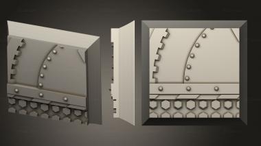 Bases square 20mm base indr 34 3d model