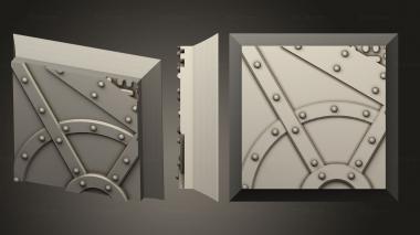 Bases square 20mm base indr 56 3d model