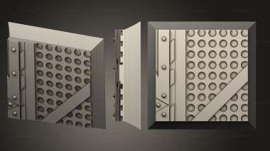 Bases square 20mm base indr 74 3d model