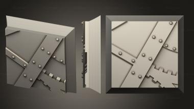 Bases square 20mm base indr 121 3d model