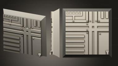 Bases square 25mm base indr 55 3d model