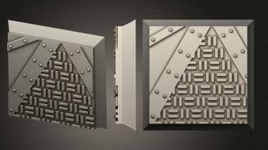 Bases square 25mm base indr 65 3d model