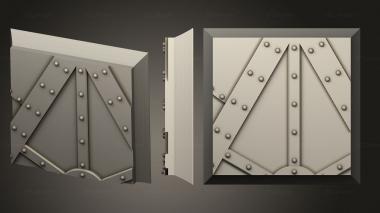 Bases square 25mm base indr 70 3d model