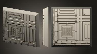 Bases square 32mm base indr 05 3d model