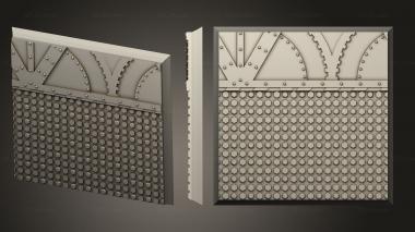 Bases square 50mm base indr 02 3d model