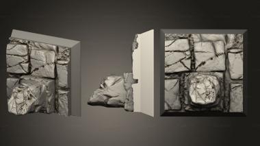 Bases Square Bases 20mm 27 3d model