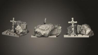 Bases Square Top Bases 50mm 02 3d model