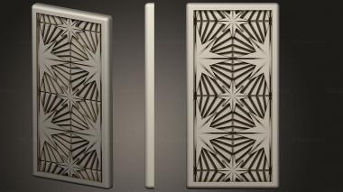 Bases Star Pattern 25x50mm Rectangular 1 v1 1 3d model