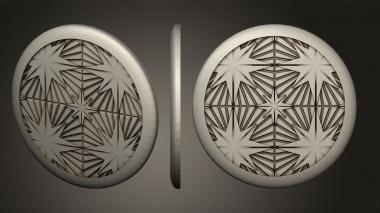Bases Star Pattern 40mm Round 1 v1 0 3d model